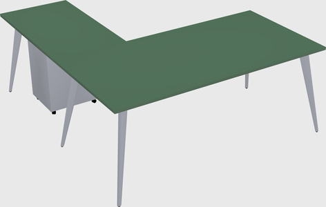 Modern l-shaped office desk