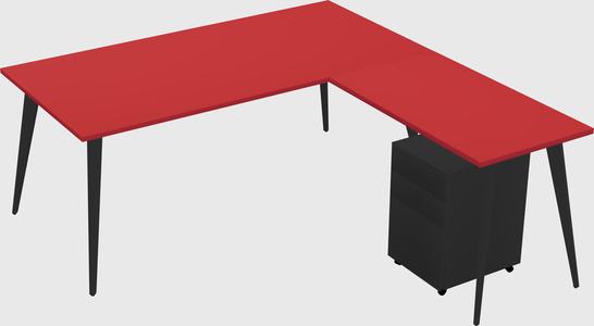 Modern L-shaped Office Desk