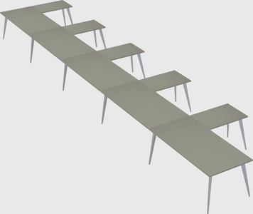Modern l-shaped office desk
