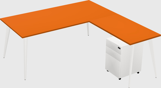 Modern L-shaped Office Desk