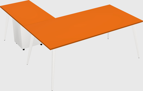 Modern l-shaped office desk
