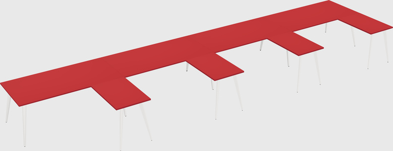 Modern l-shaped office desk