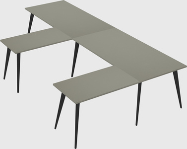 Modern l-shaped office desk