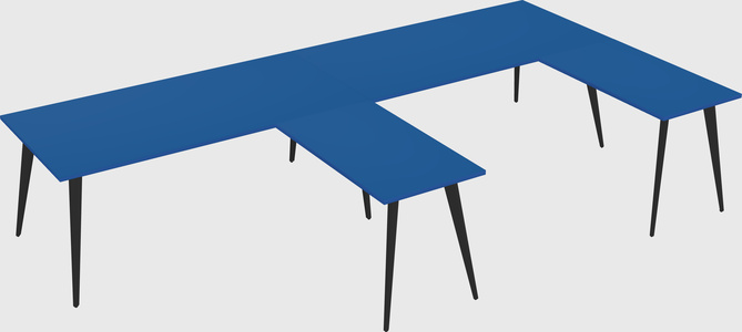 Modern l-shaped office desk