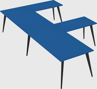 Modern l-shaped office desk