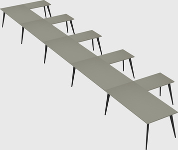 Modern l-shaped office desk