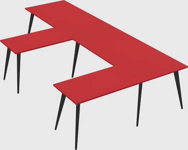 Modern l-shaped office desk
