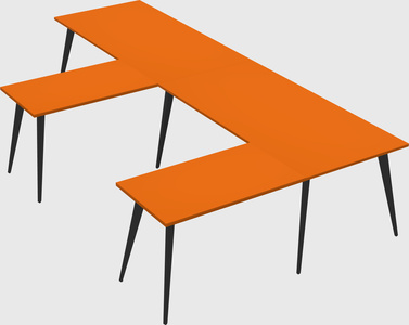 Modern l-shaped office desk