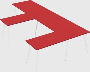 Modern l-shaped office desk