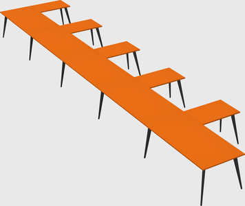 Modern l-shaped office desk