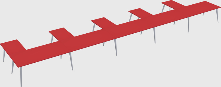 Modern l-shaped office desk