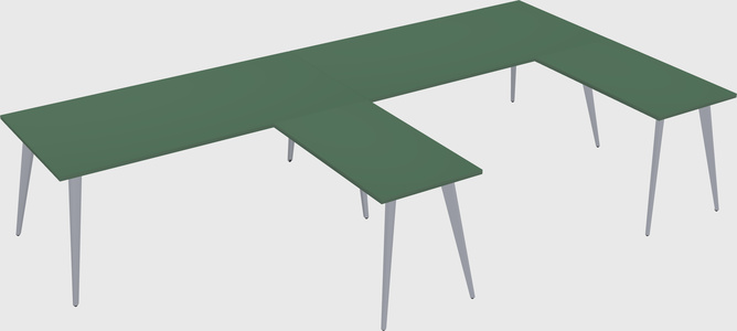 Modern l-shaped office desk