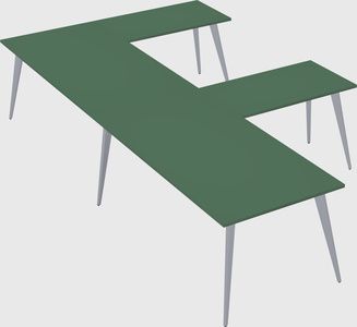 Modern l-shaped office desk
