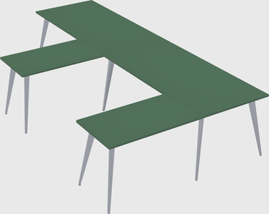 Modern l-shaped office desk