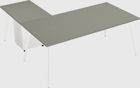 Modern l-shaped office desk