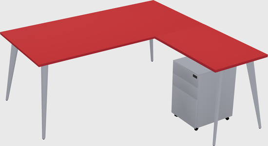 Modern L-shaped Office Desk