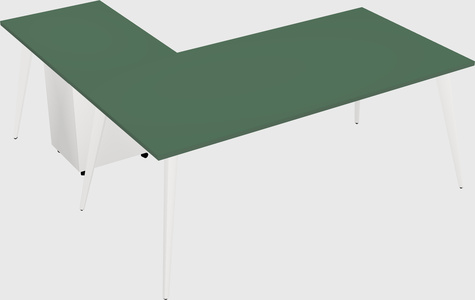 Modern l-shaped office desk