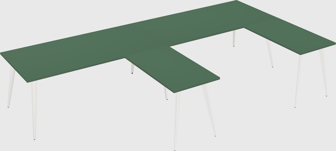Modern l-shaped office desk