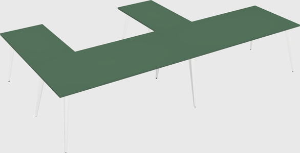 Modern l-shaped office desk