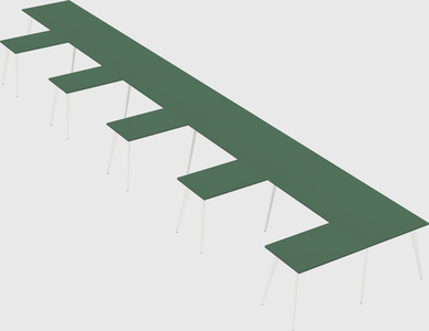 Modern l-shaped office desk