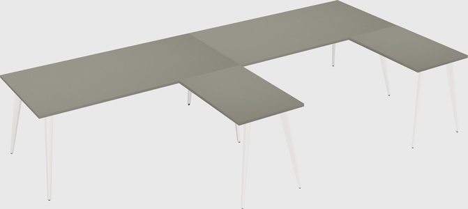 Modern l-shaped office desk