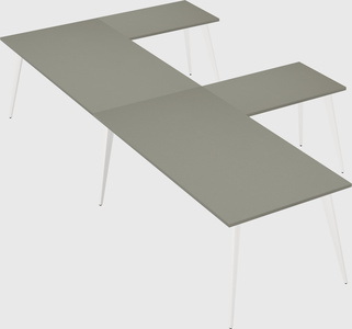 Modern l-shaped office desk