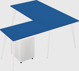 Modern l-shaped office desk