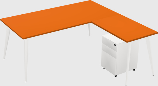 Modern L-shaped Office Desk