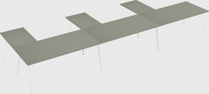 Modern l-shaped office desk