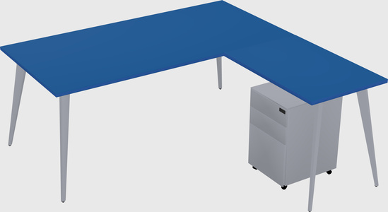 Modern L-shaped Office Desk