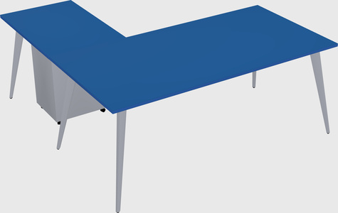 Modern l-shaped office desk
