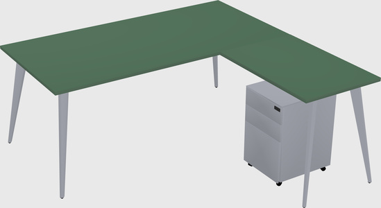 Modern L-shaped Office Desk