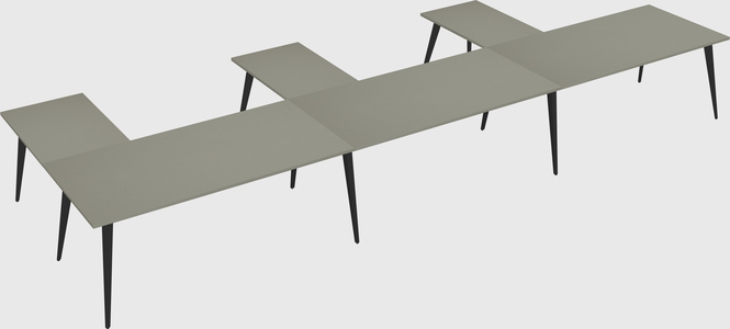 Modern l-shaped office desk