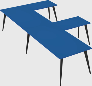 Modern l-shaped office desk