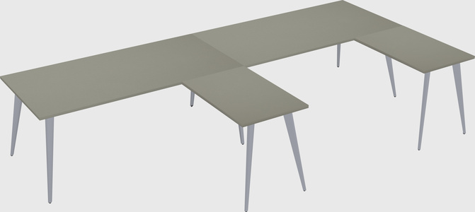 Modern l-shaped office desk