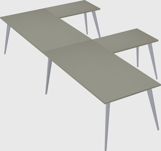 Modern l-shaped office desk