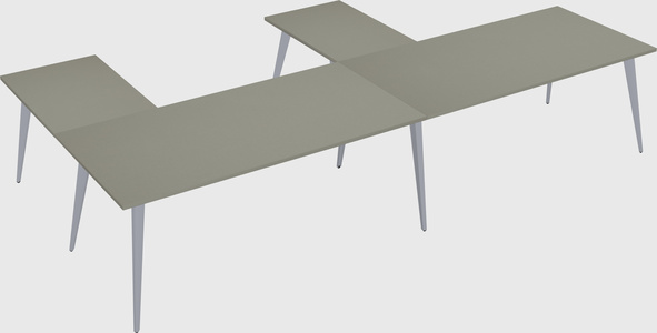 Modern l-shaped office desk