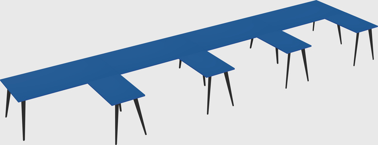 Modern l-shaped office desk