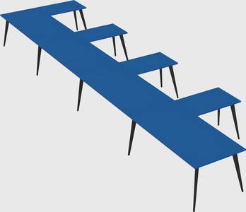 Modern l-shaped office desk