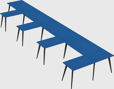 Modern l-shaped office desk