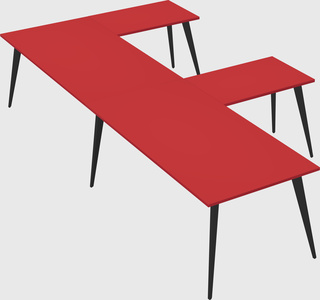 Modern l-shaped office desk