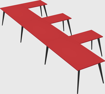 Modern l-shaped office desk