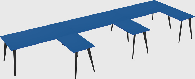 Modern l-shaped office desk