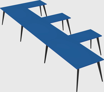 Modern l-shaped office desk