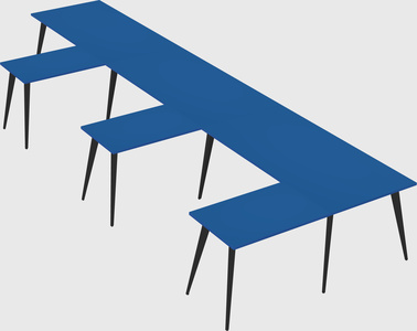 Modern l-shaped office desk