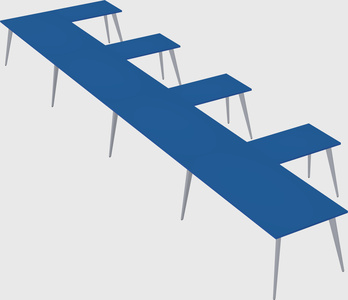 Modern l-shaped office desk