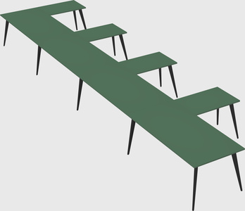 Modern l-shaped office desk