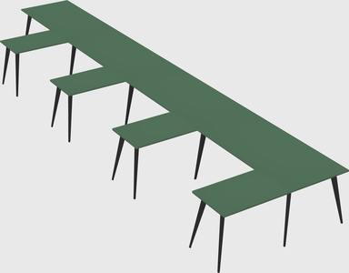 Modern l-shaped office desk