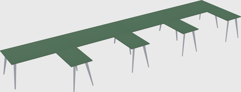Modern l-shaped office desk