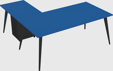 Modern l-shaped office desk